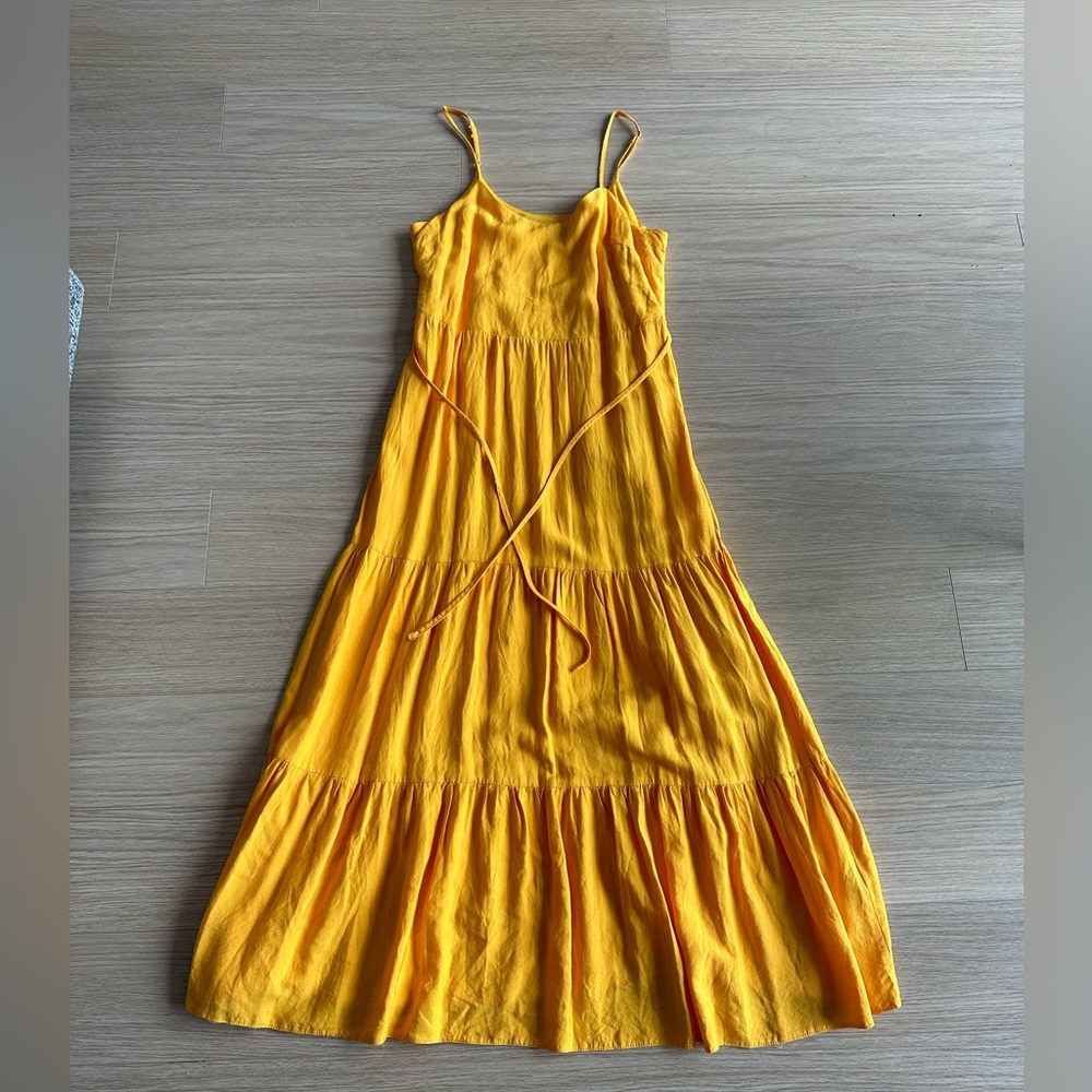 Yellow maxi dress - never worn, size S/M